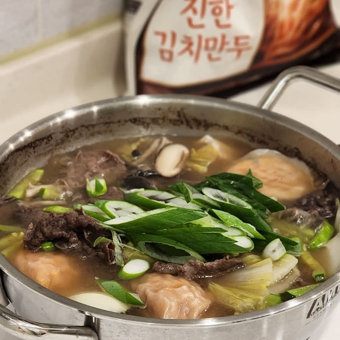 소고기 김치만두전골 레시피