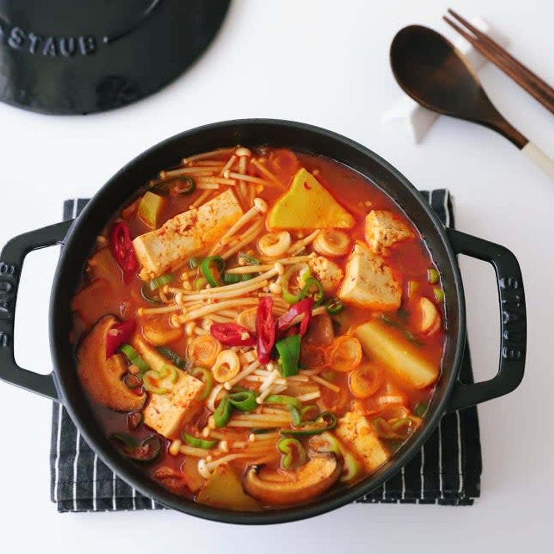 감자호박 고추장찌개 만드는법 참치고추장찌개