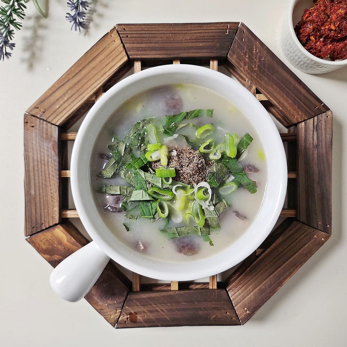 시판 사골육수로 간단하게 순대국 순대국밥 만들기 다대기도 함께