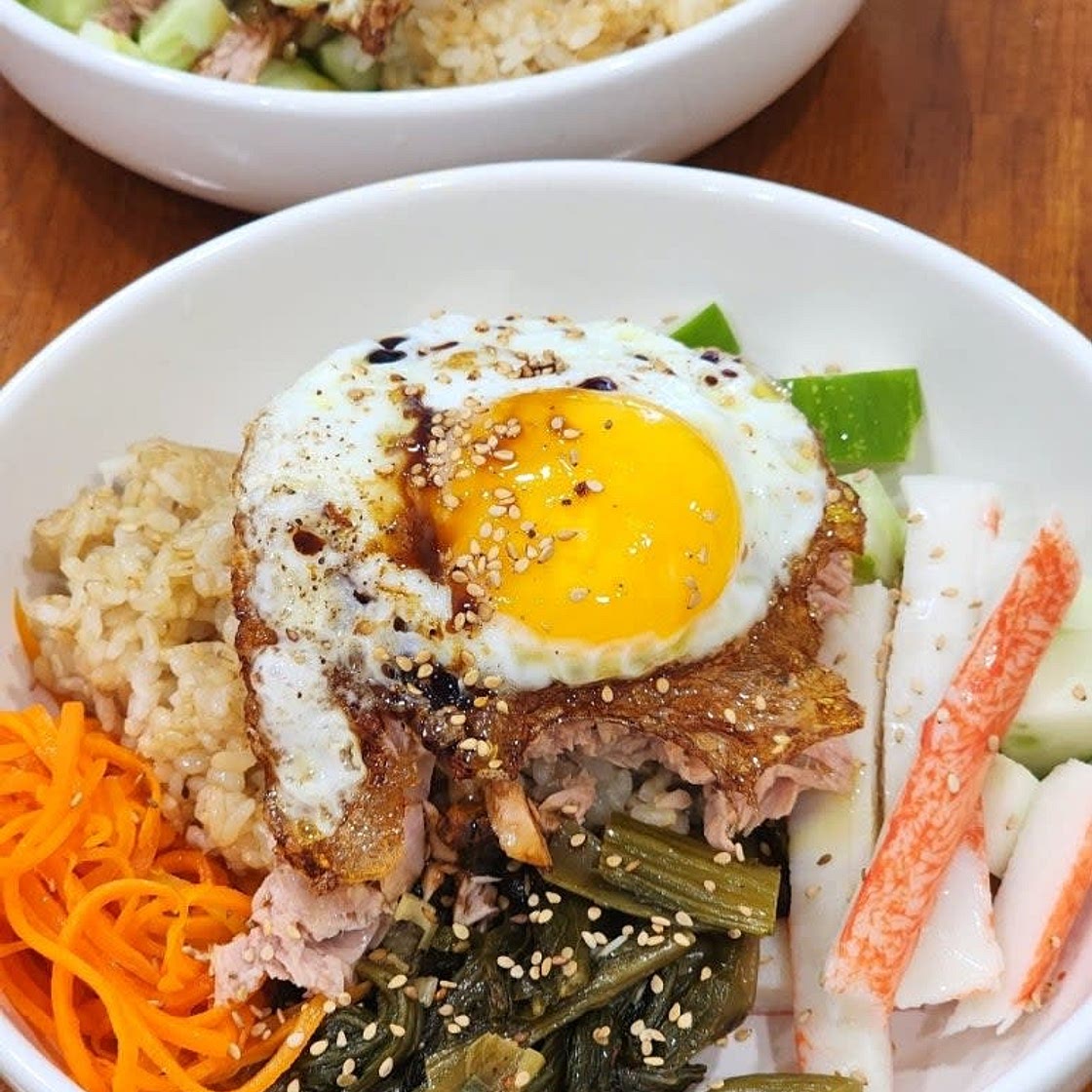 참치오이비빔밥 만들기
