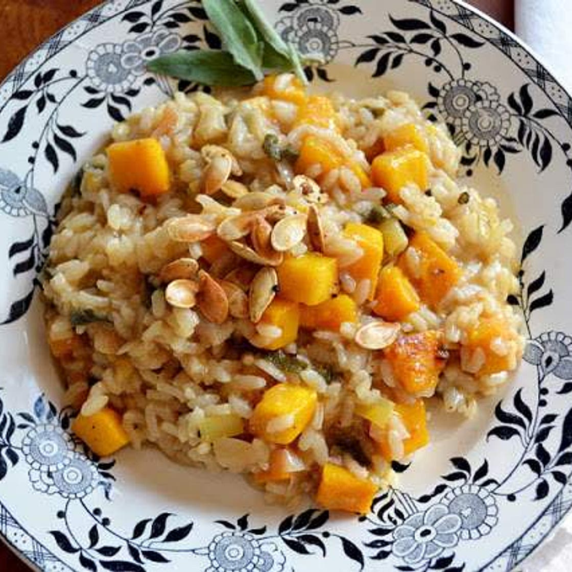 Risotto de potiron et sauge