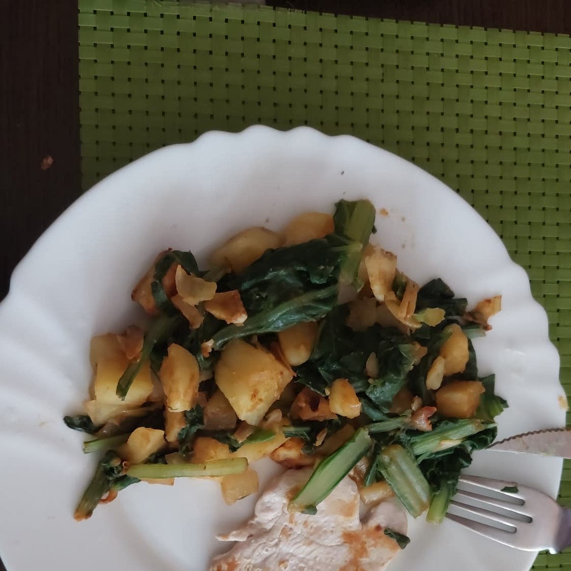 Acelgas rehogadas con patatas