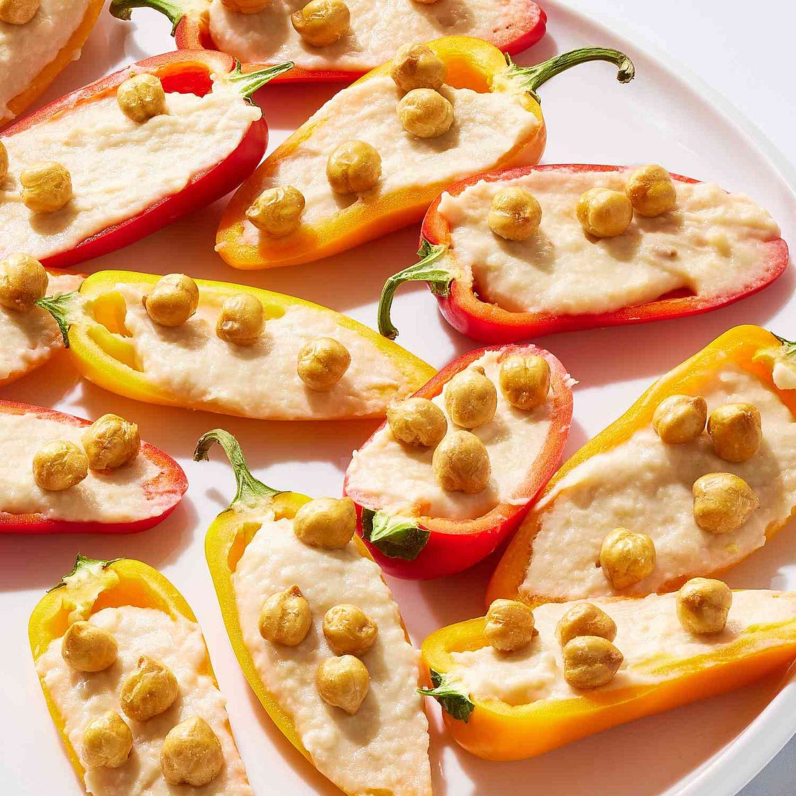 White Bean–Stuffed Mini Bell Peppers Are an Easy Snack That Comes Together in Minutes