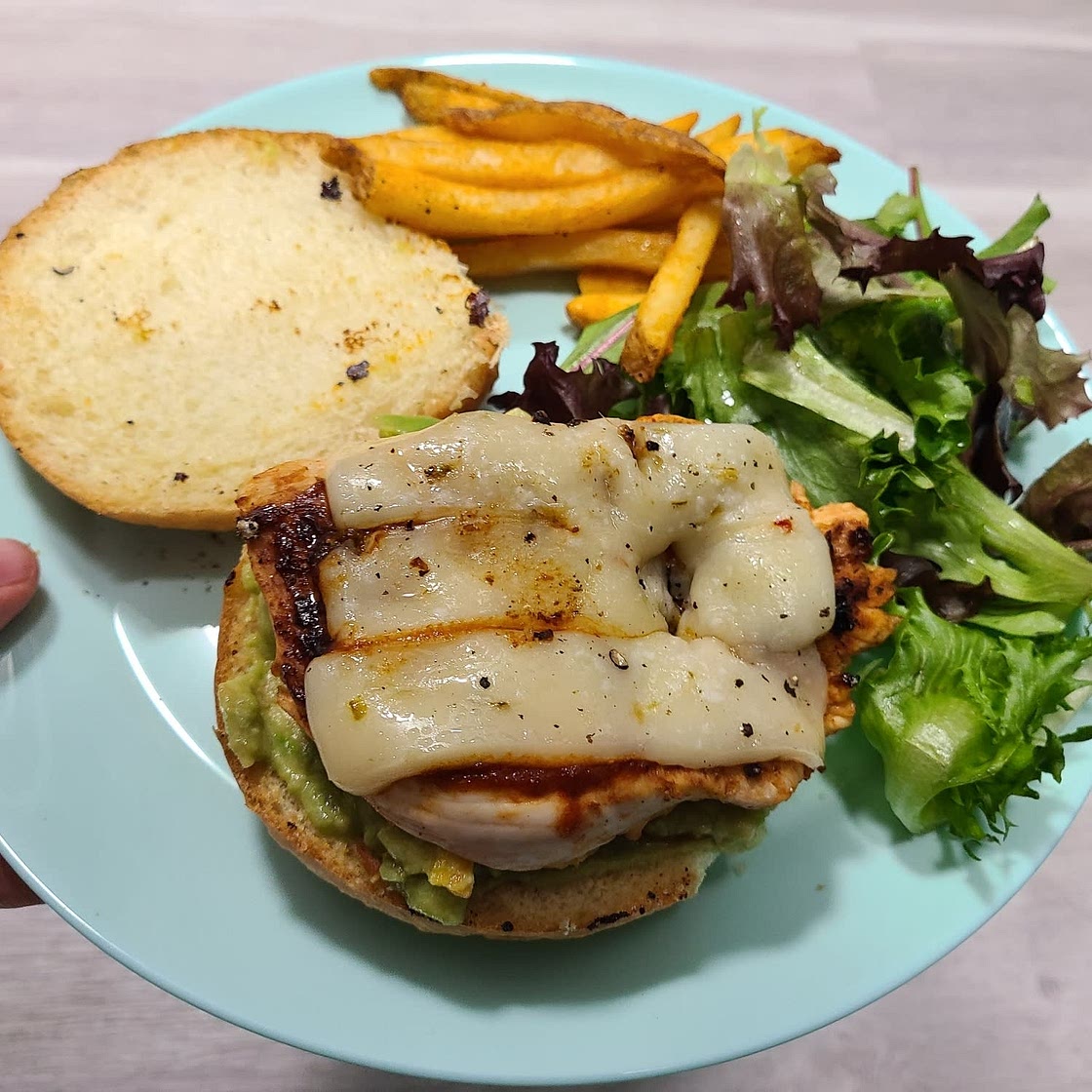 Mexican chicken burger