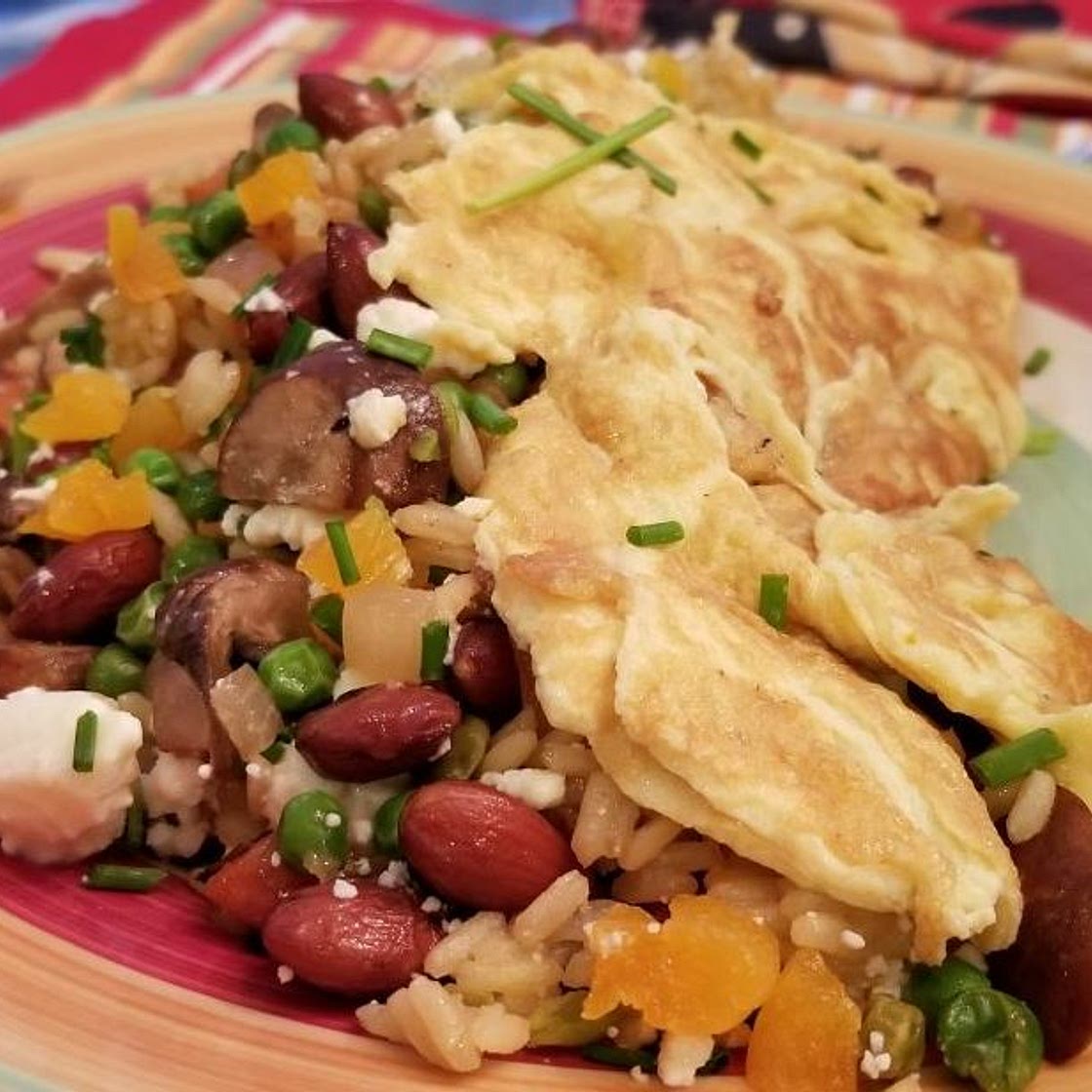 Omelet met Notenrijst