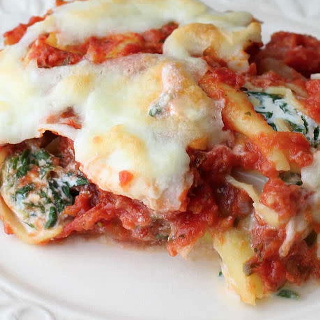 Cannelloni with spinach and Ricotta