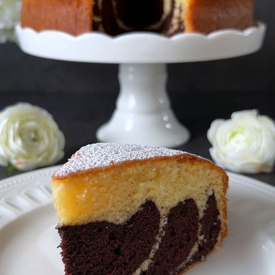 Marble Cake Recipe 🥰🤍