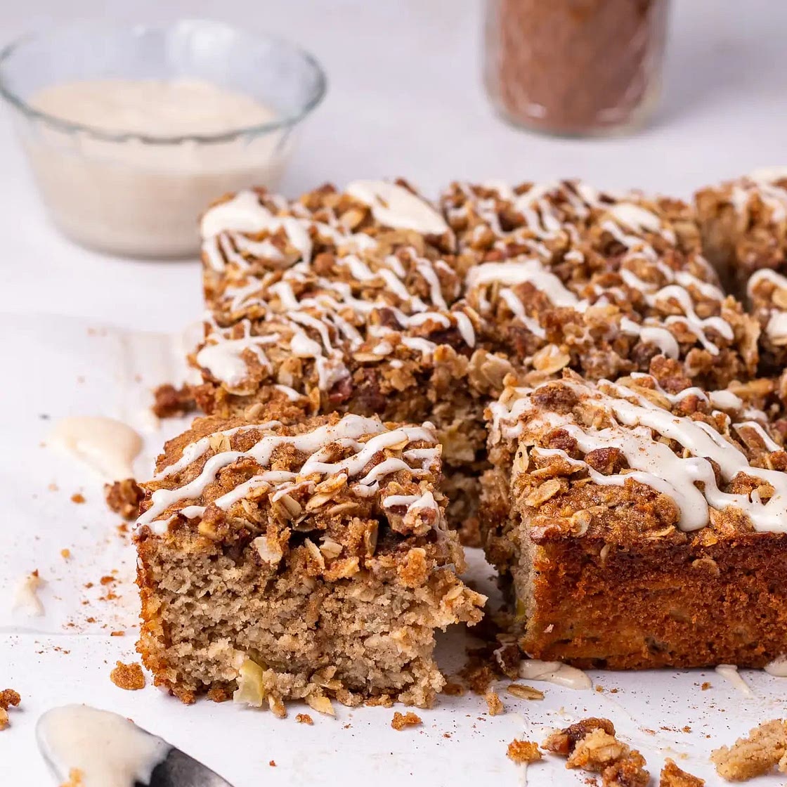 Apple Oat Flour Bowl Cake