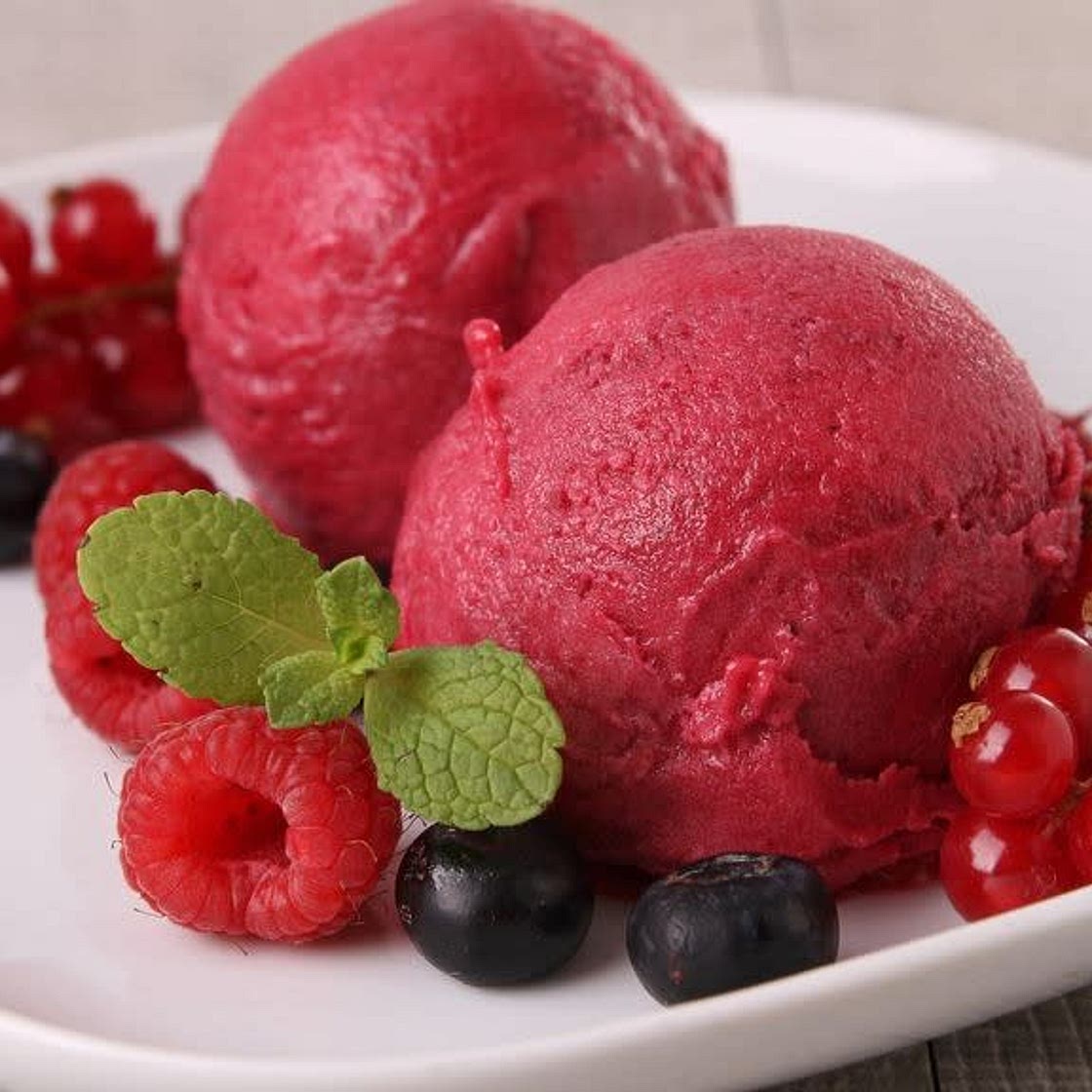 Glace sorbet fraise