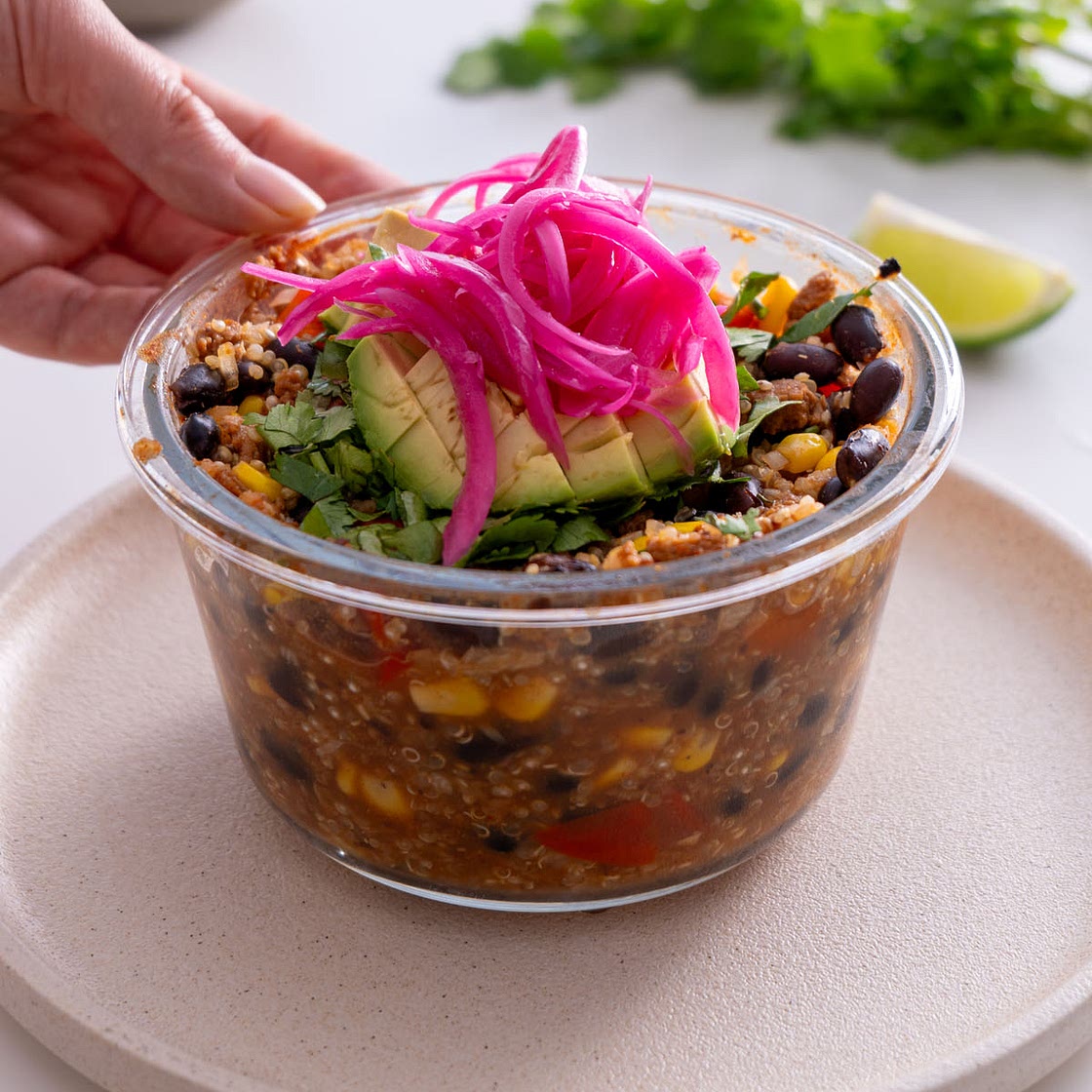 Oven-Baked Burrito Bowl