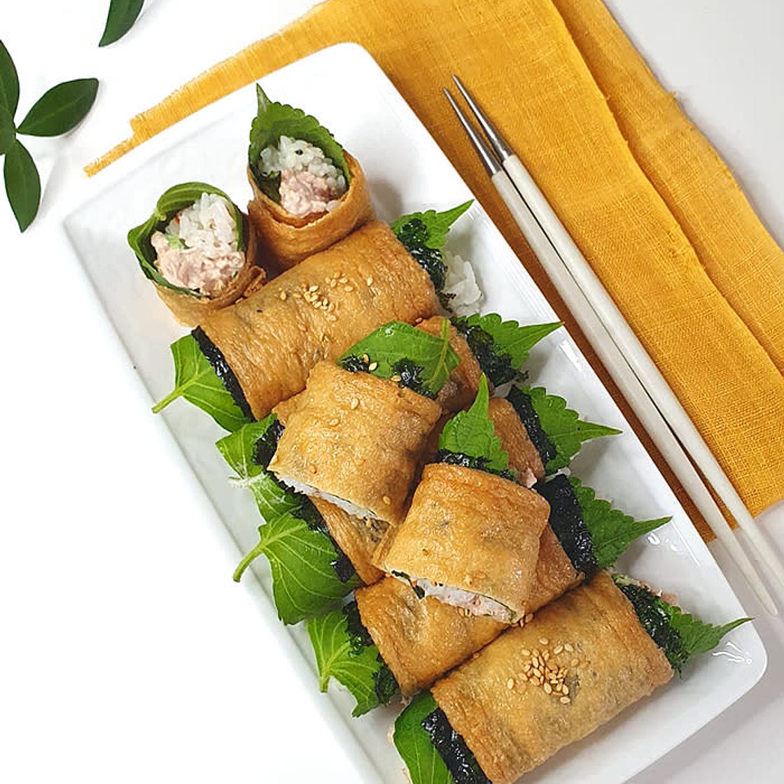 참치롤유부초밥