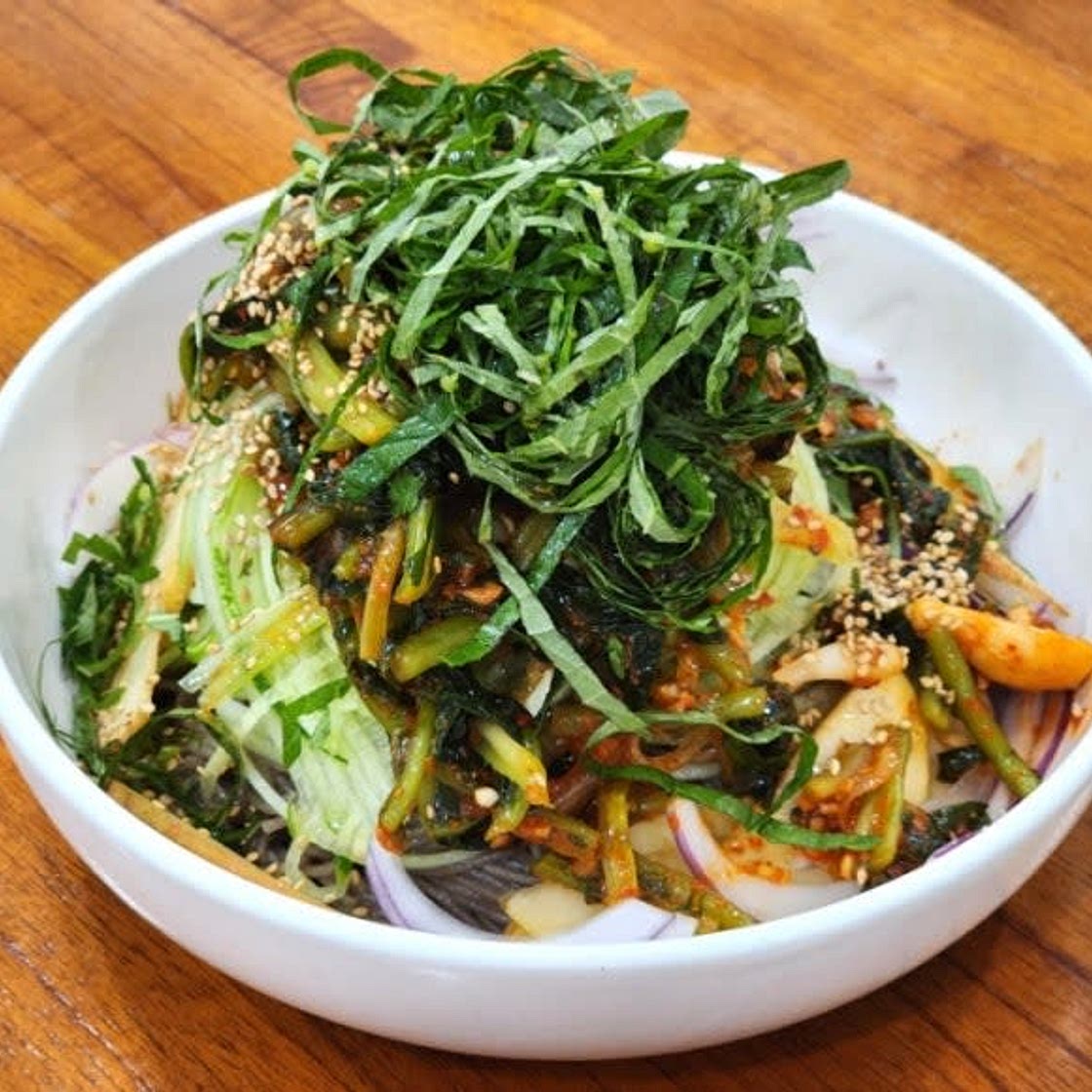 열무비빔국수 양념장 메밀국수 만들기 입맛도는 김치 비빔국수