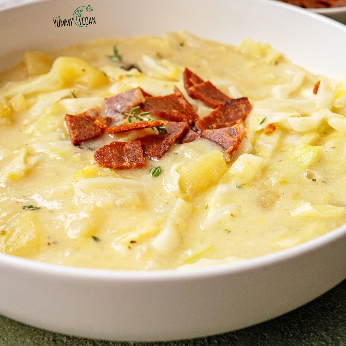 Creamy Cabbage & Potato Soup — The Yummy Vegan