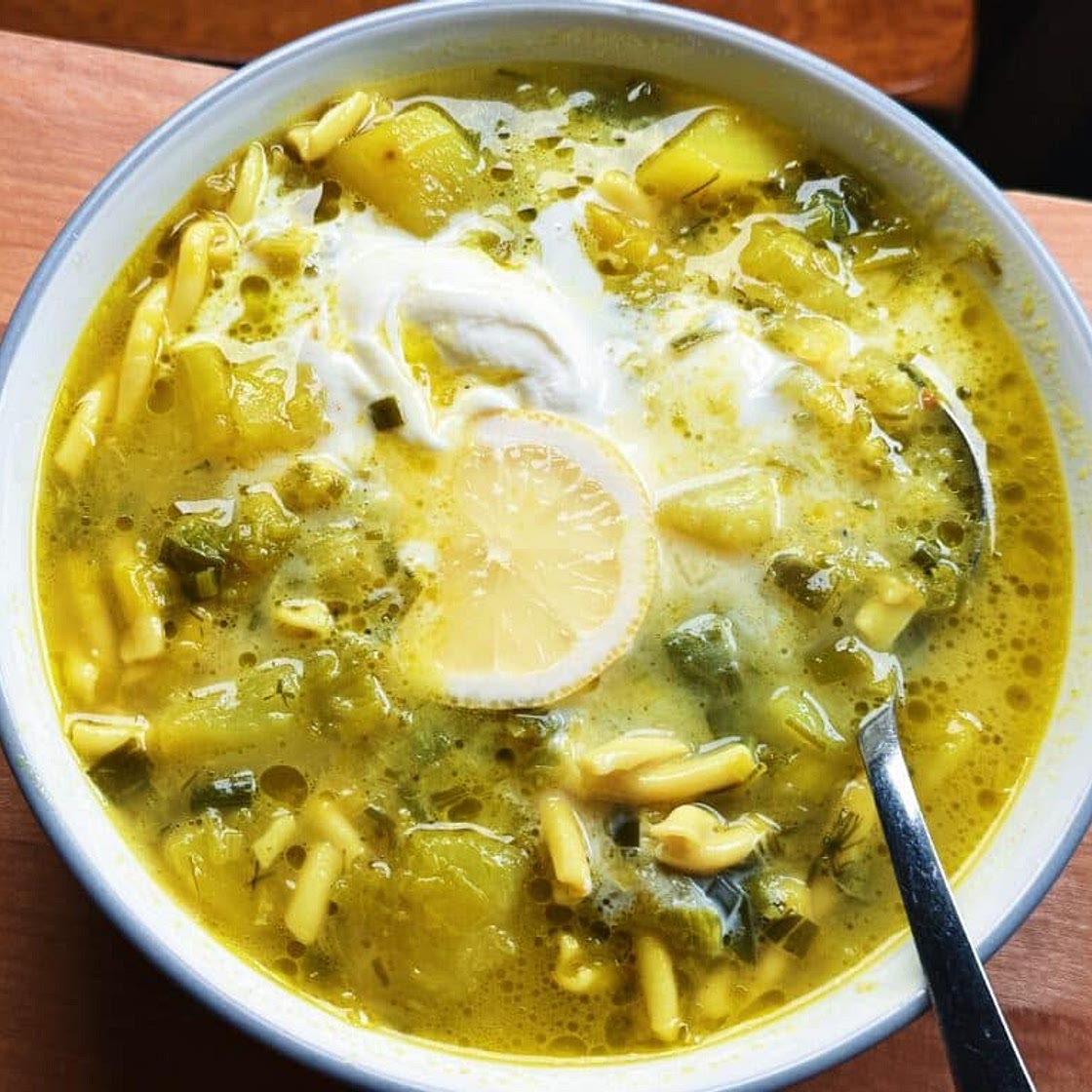 Lemon Leek and Potato Soup - Carolina Gelen