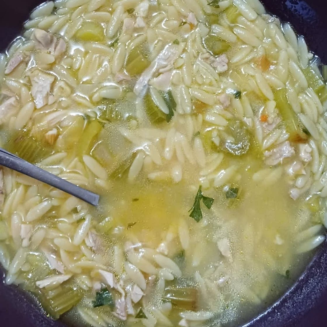 Lemony Chicken and Orzo Soup