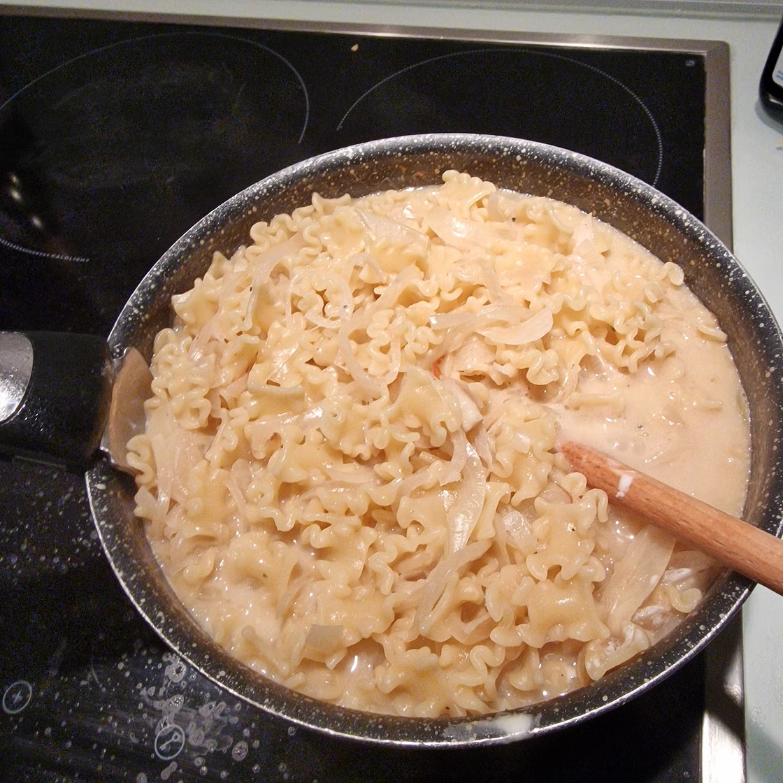 Pates soupe à l'oignon