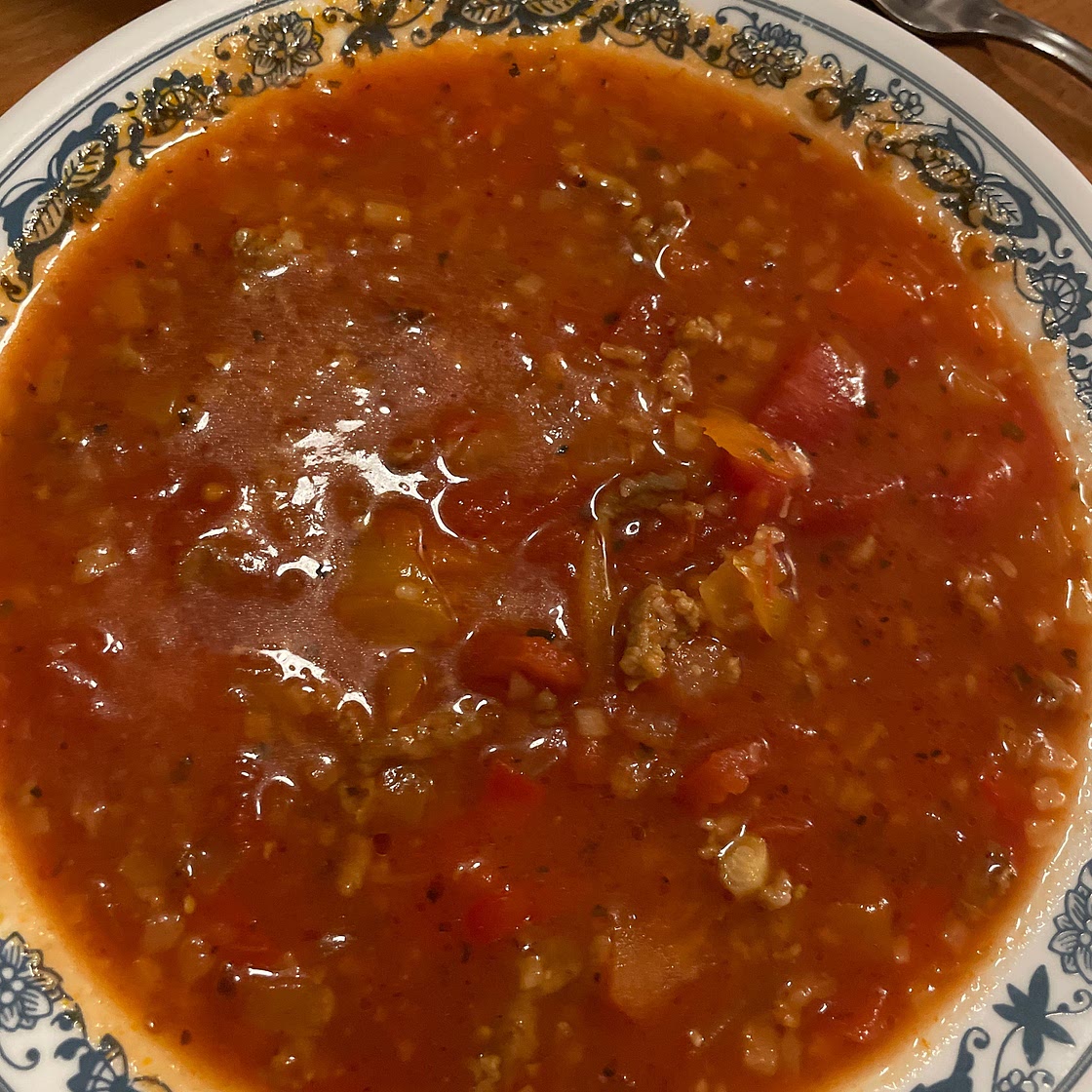 Instant Pot Low Carb Stuffed Pepper Soup