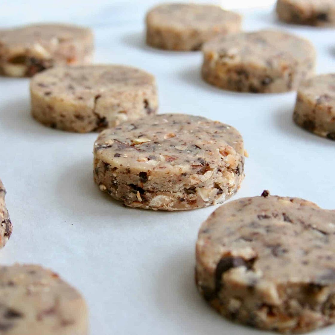 Chocolate Hazelnut Shortbread Cookies