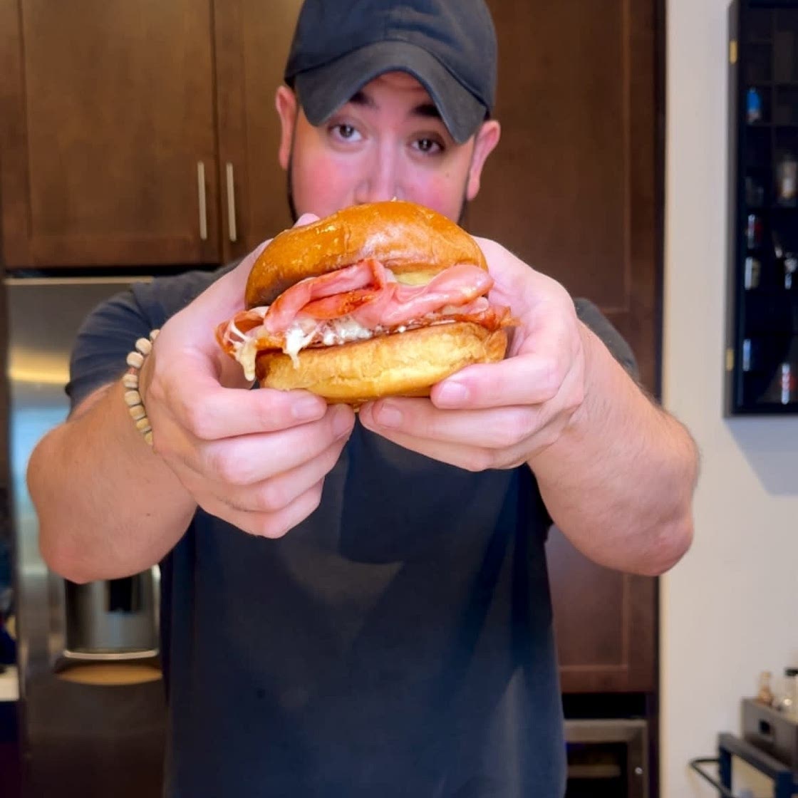 Fried Mortadella Sandwich