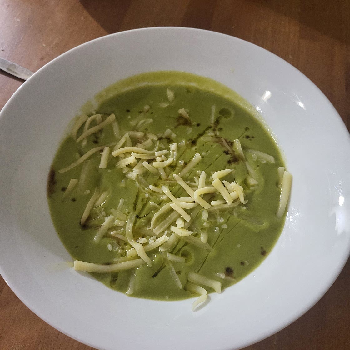 Krem z zielonego groszku