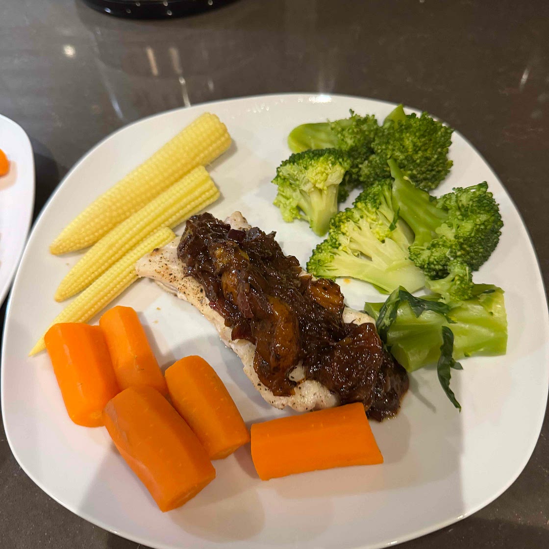 Autumn cod in citrus stew