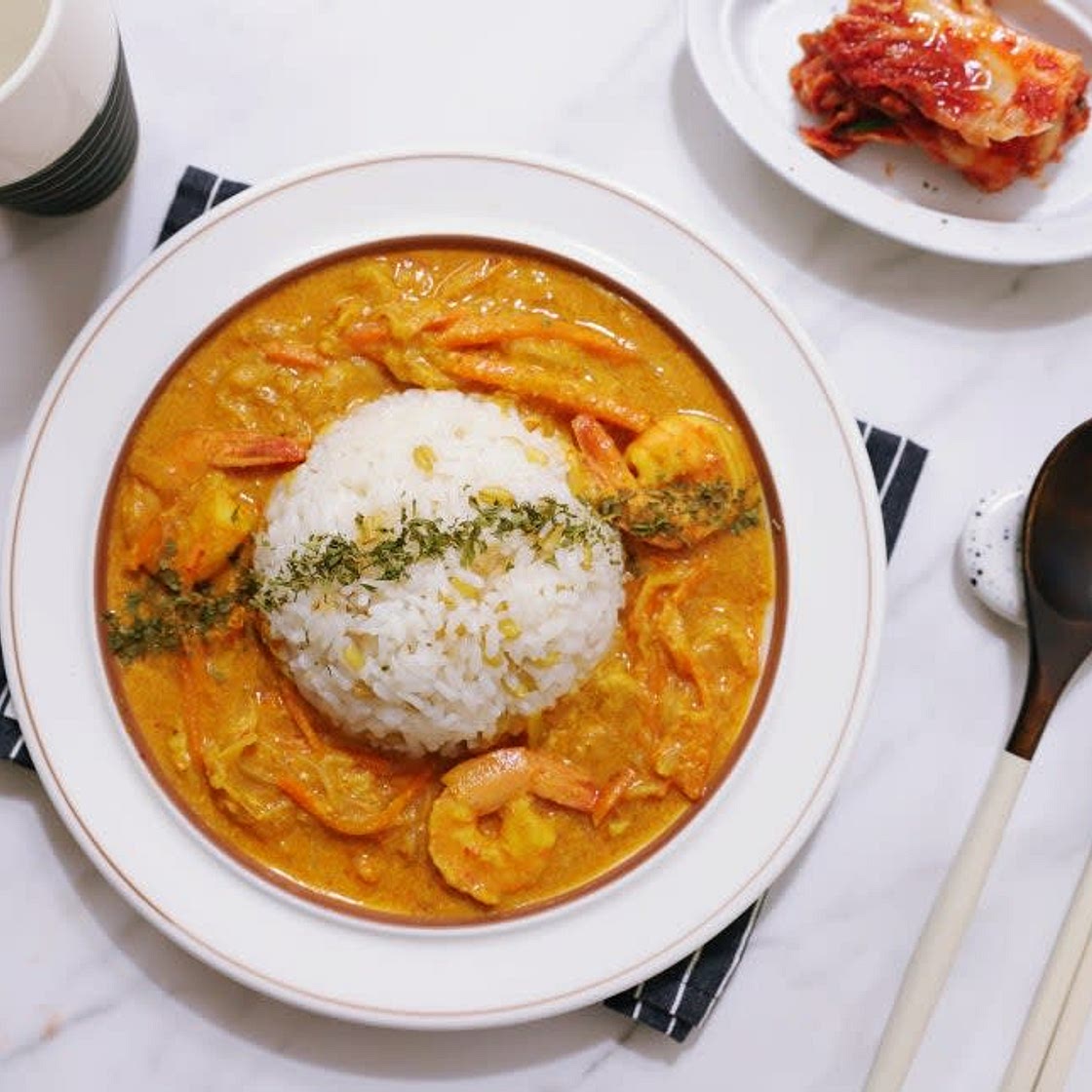 우유카레 레시피 새우 크림카레 맛있게만드는법 카레라이스 만들기