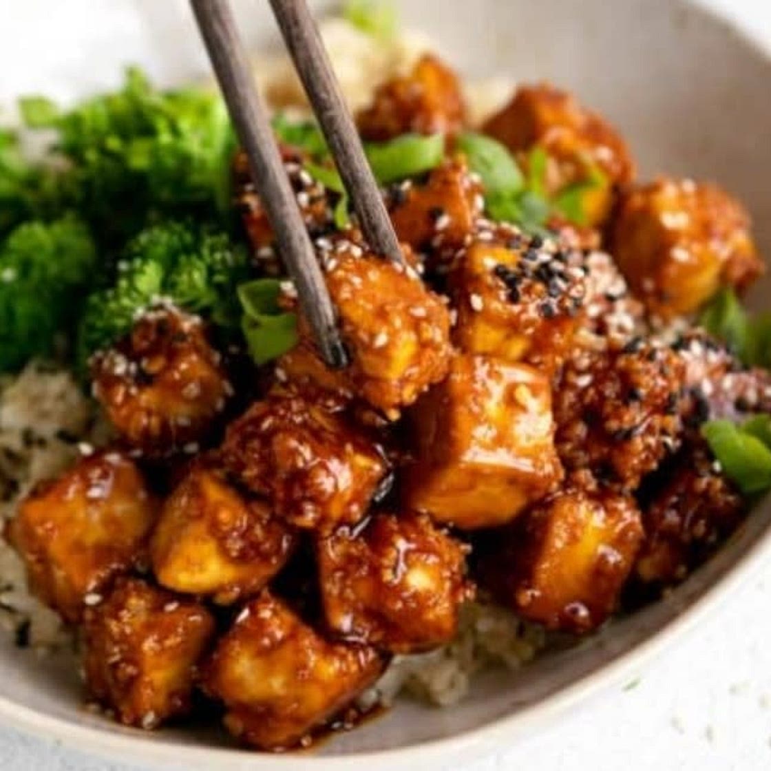 Garlic Sesame Tofu (GF)