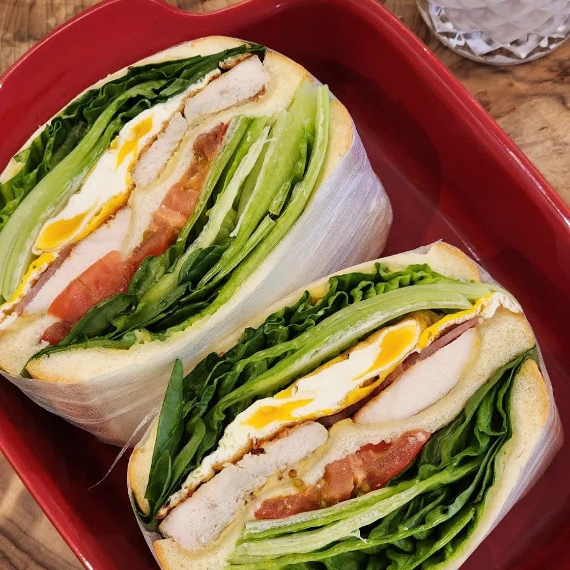 치킨 샌드위치 만들기 햄치즈 샌드위치 포장법 홈메이드 시저소스