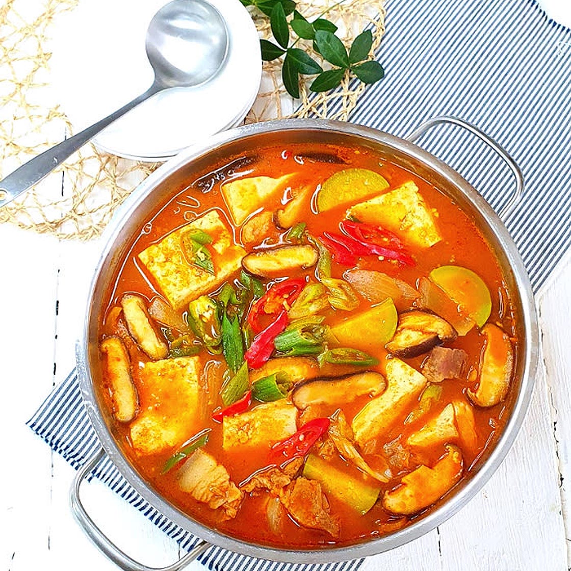 애호박두부찌개