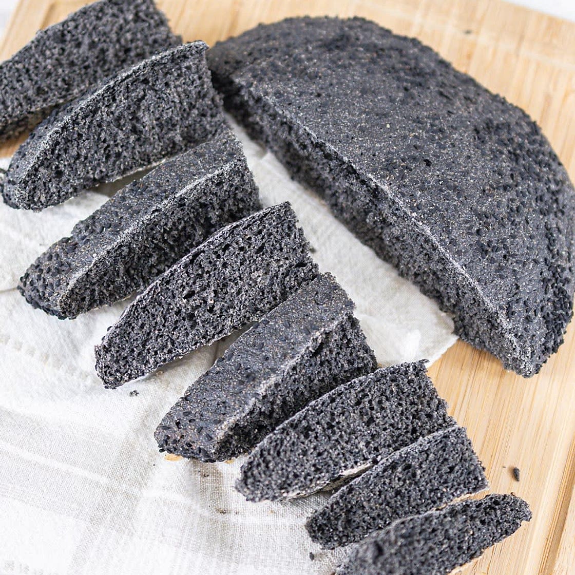 통밀빵 만들기 무반죽빵 짭짤한 먹물 통밀빵