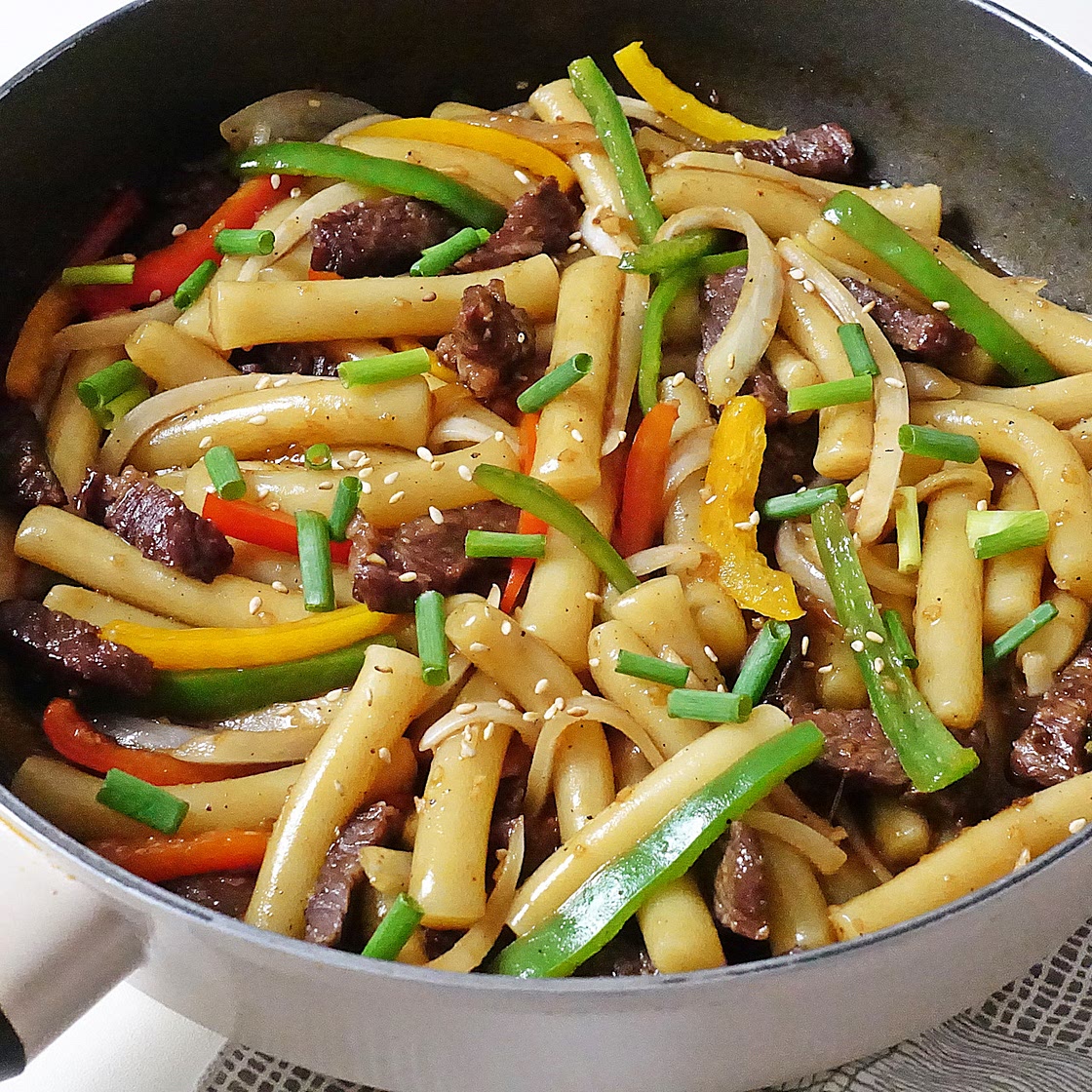 궁중떡볶이 레시피 소고기간장떡볶이