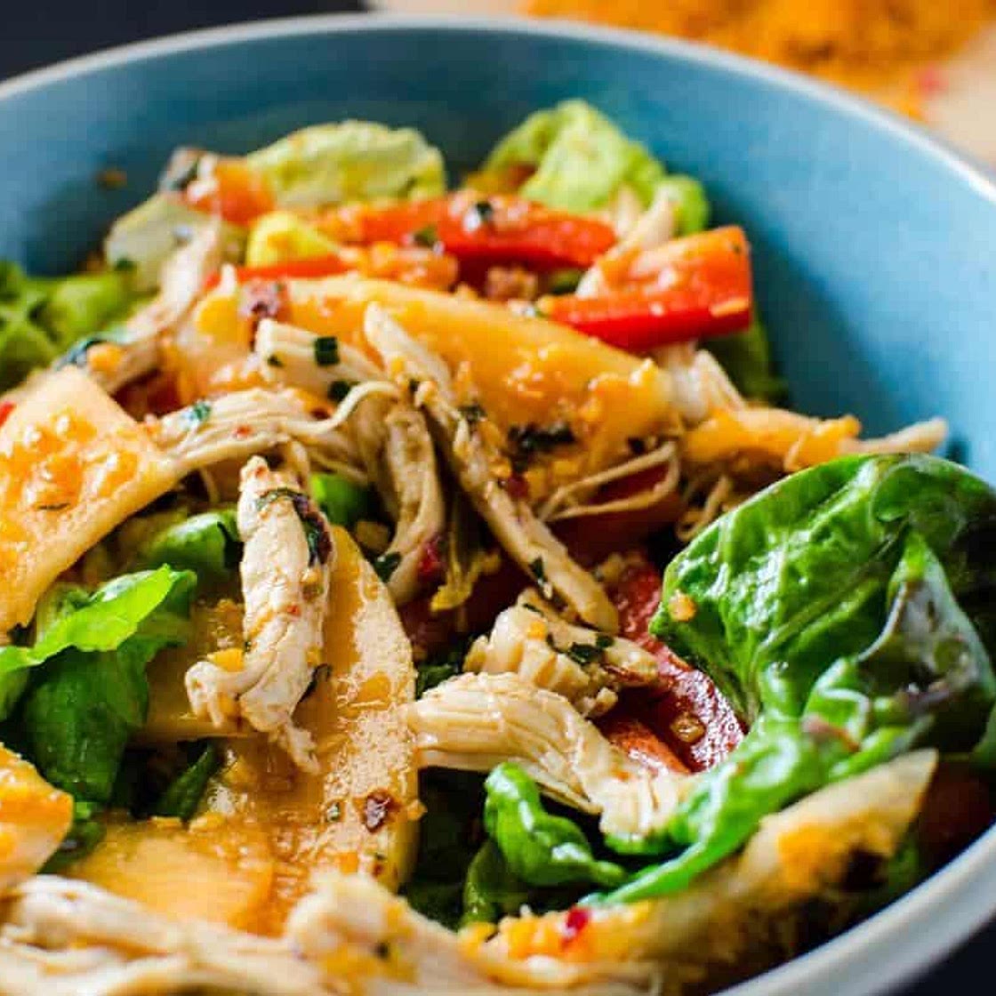 Chicken and Melon Salad (with Coconut Sambol)