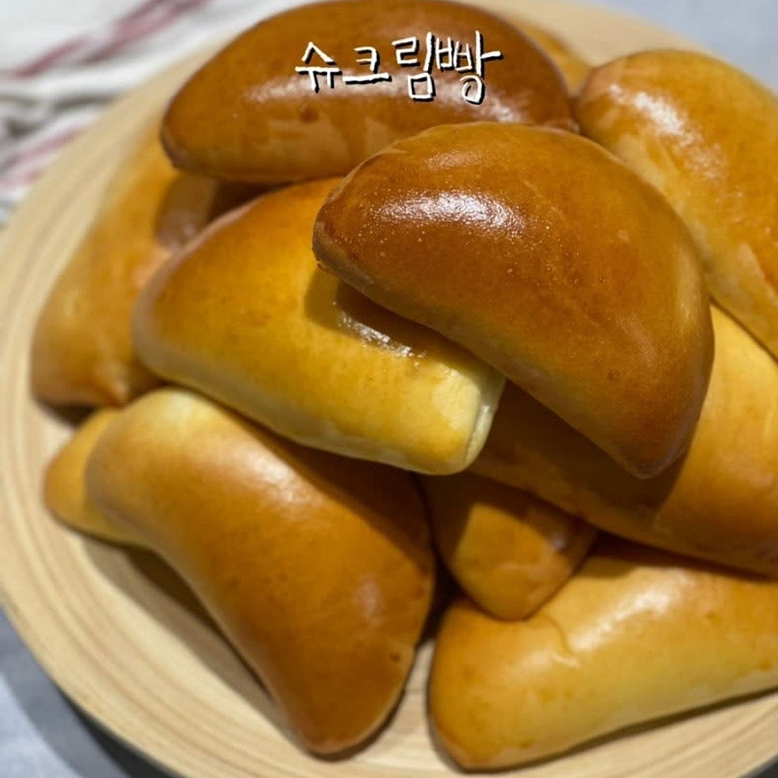 슈크림빵 만들기 간단한 슈크림 레시피 홈베이킹