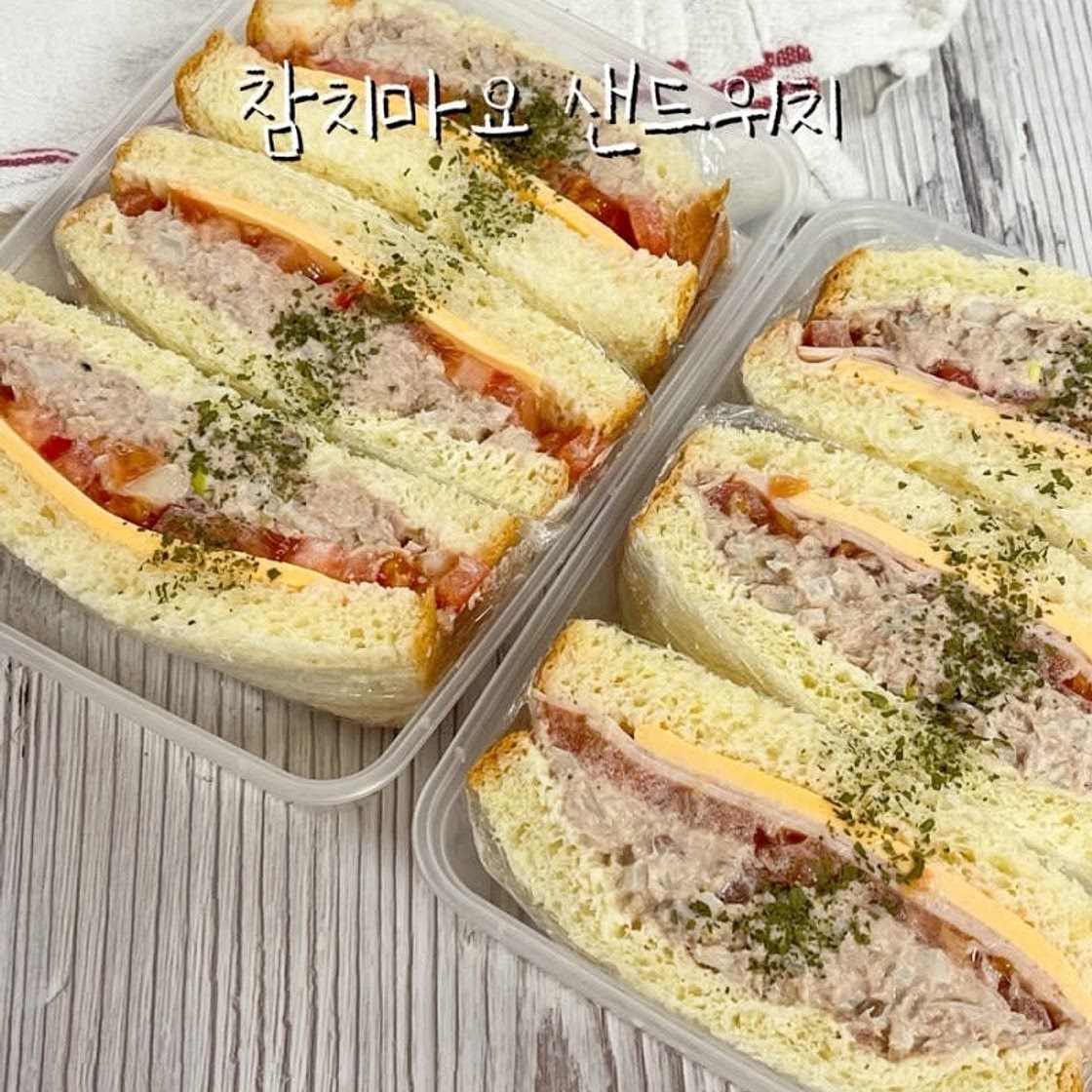 참치마요샌드위치 만드는법 캔참치 요리 샌드위치 만들기 재료