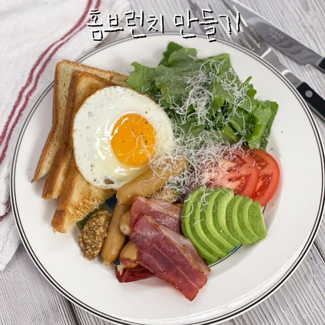 집에서 브런치 만들기 아메리칸 브렉퍼스트 아침 브런치메뉴 레시피