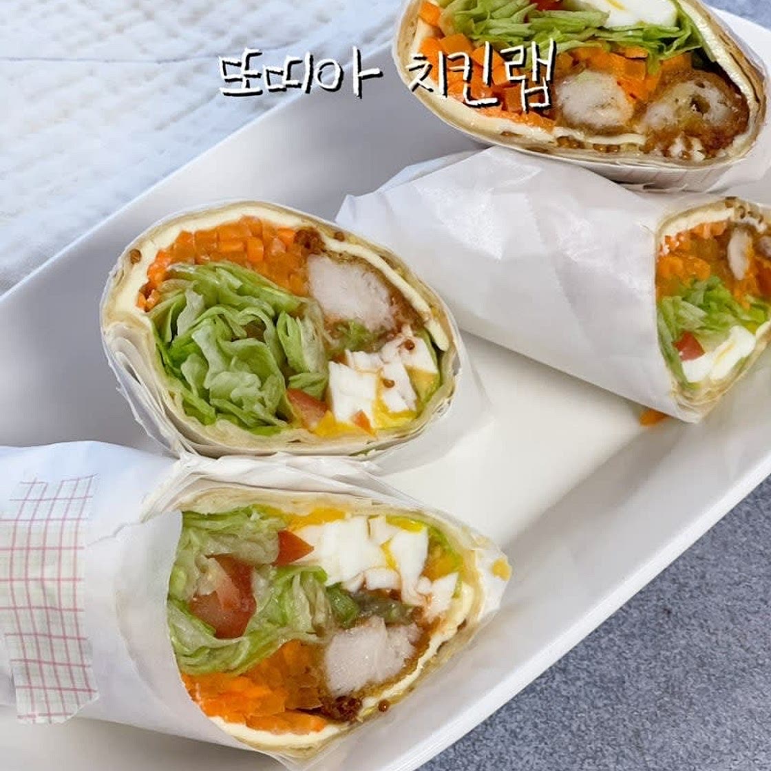 또띠아요리 치킨또띠아랩 만들기 치킨랩 레시피