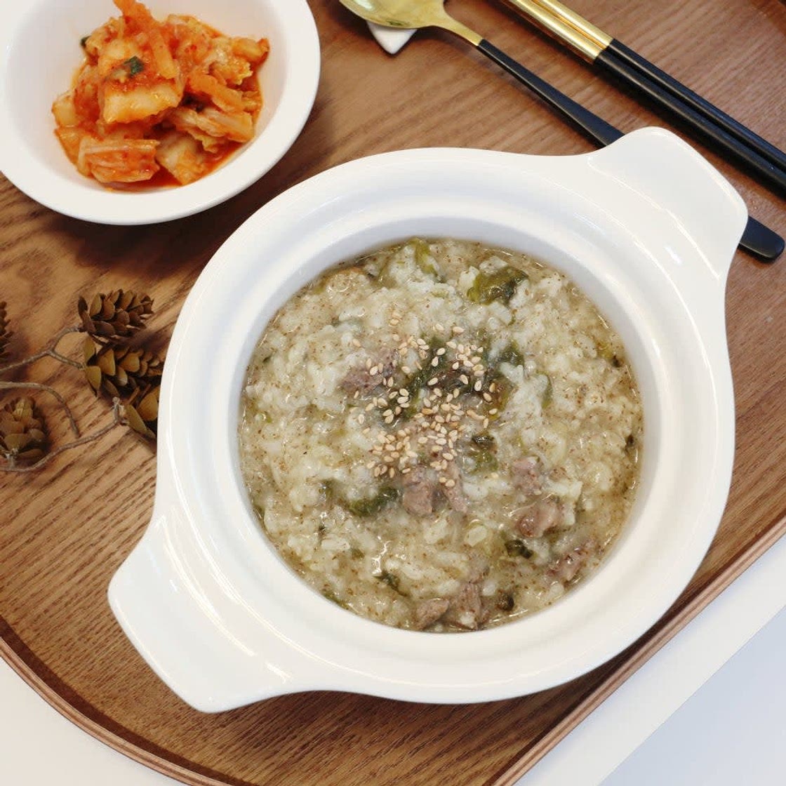 구수한 시래기 들깨 소고기죽 끓이는 법