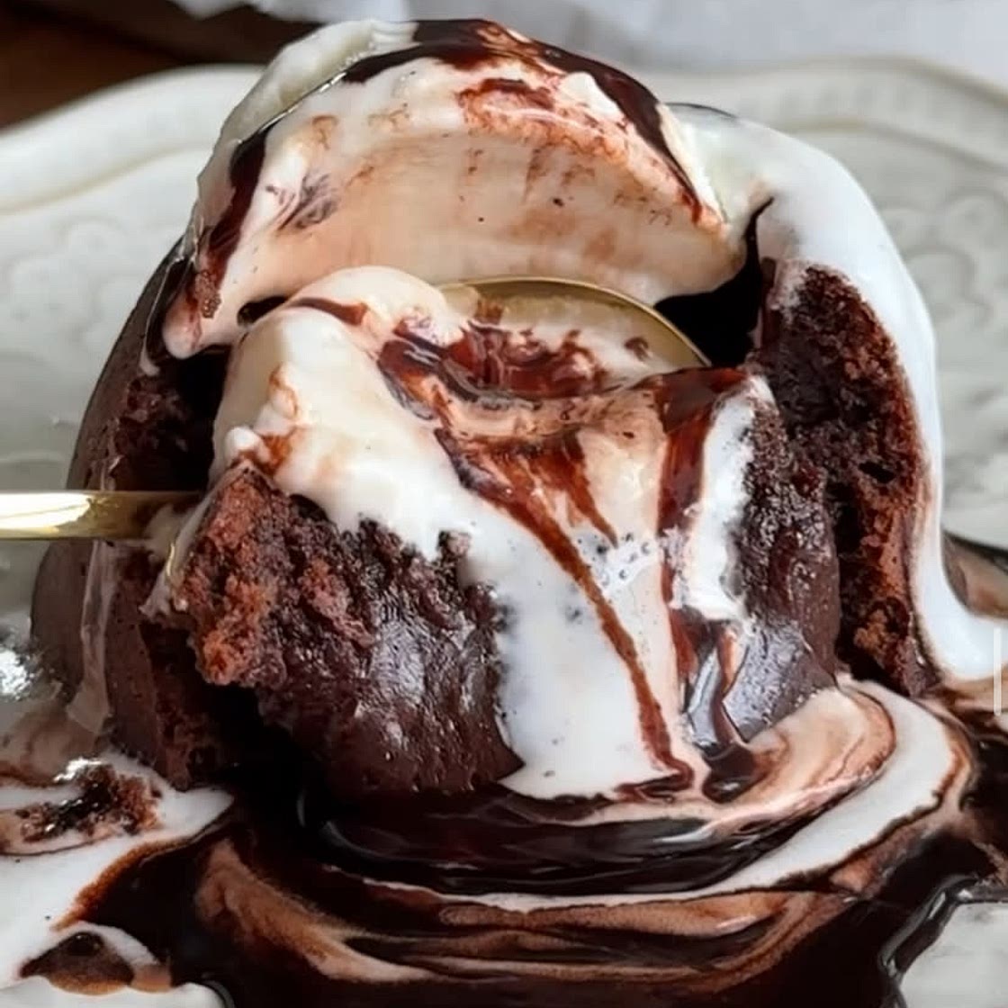 Brown butter lava cakes 