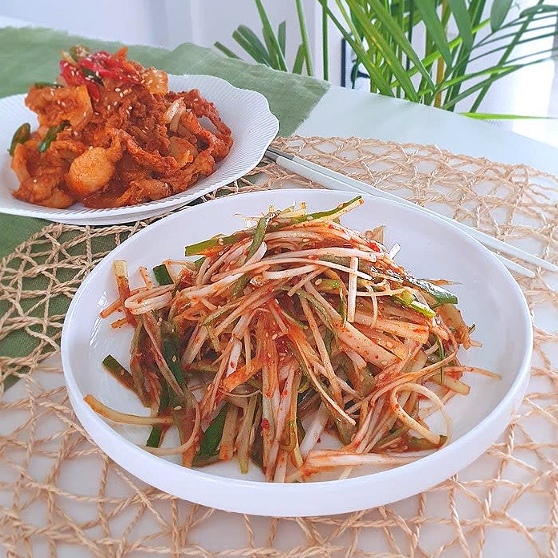 파채무침 대파절임