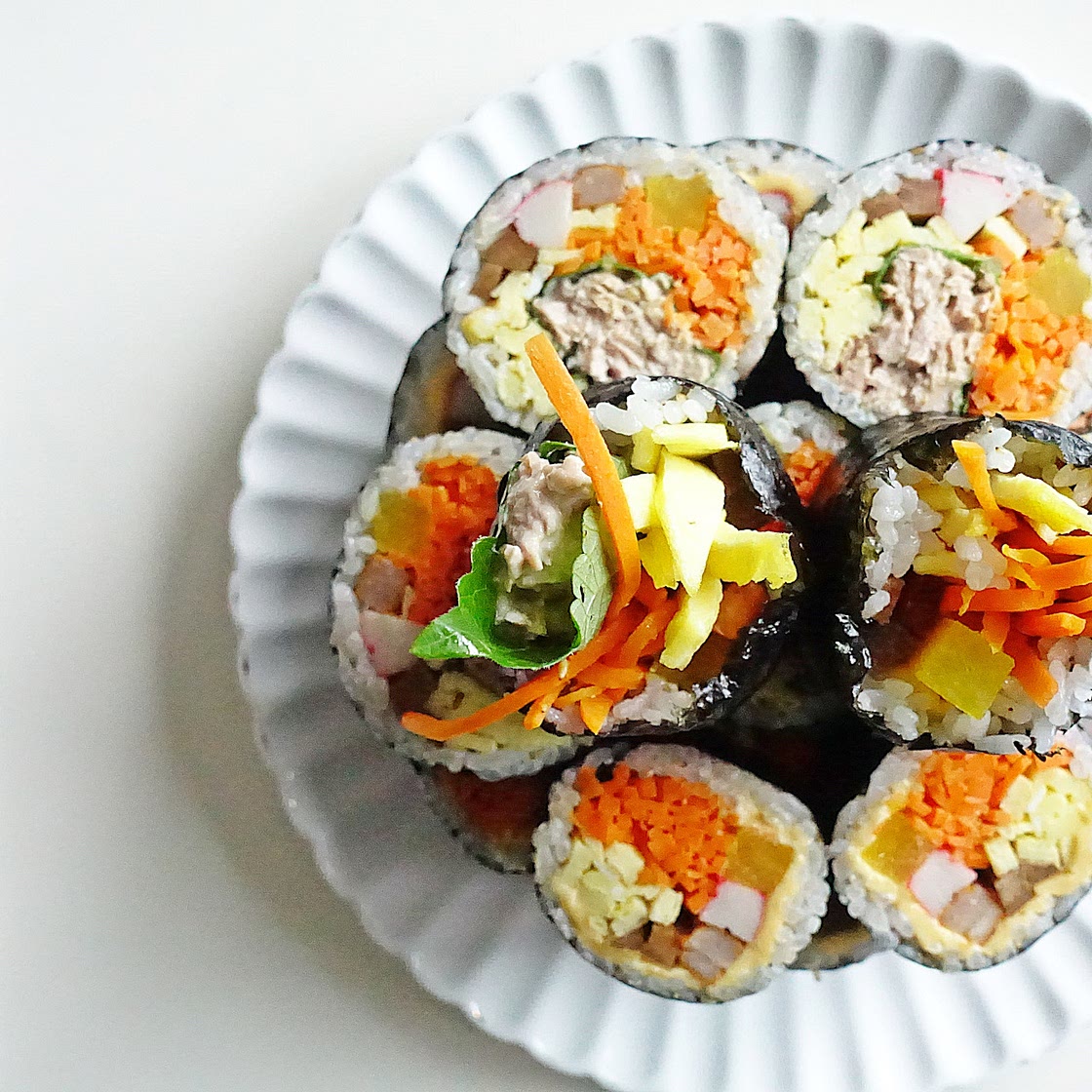 참치김밥(3줄)과 치즈김밥(3줄) 만들기