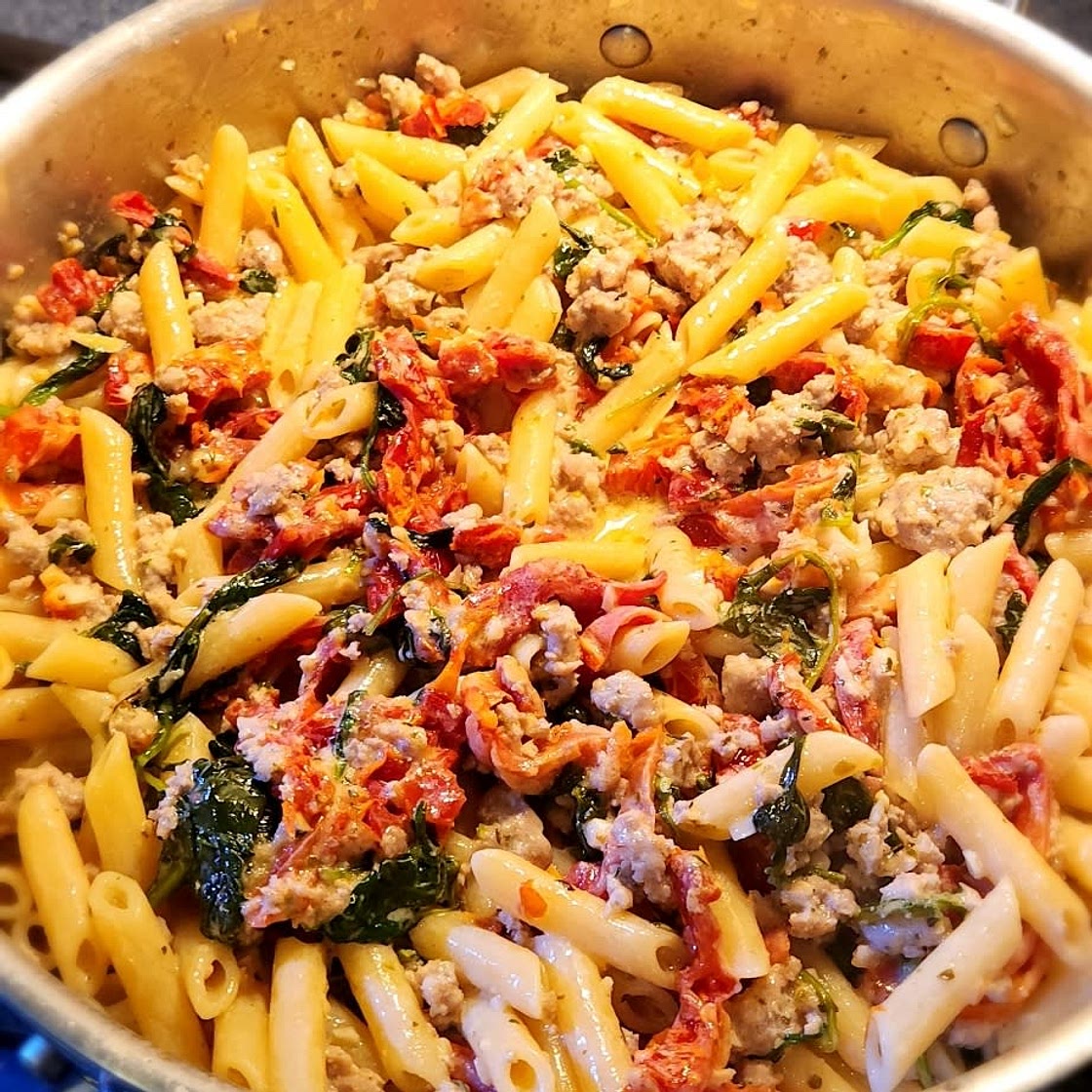 Creamy Tuscan Sausage Pasta