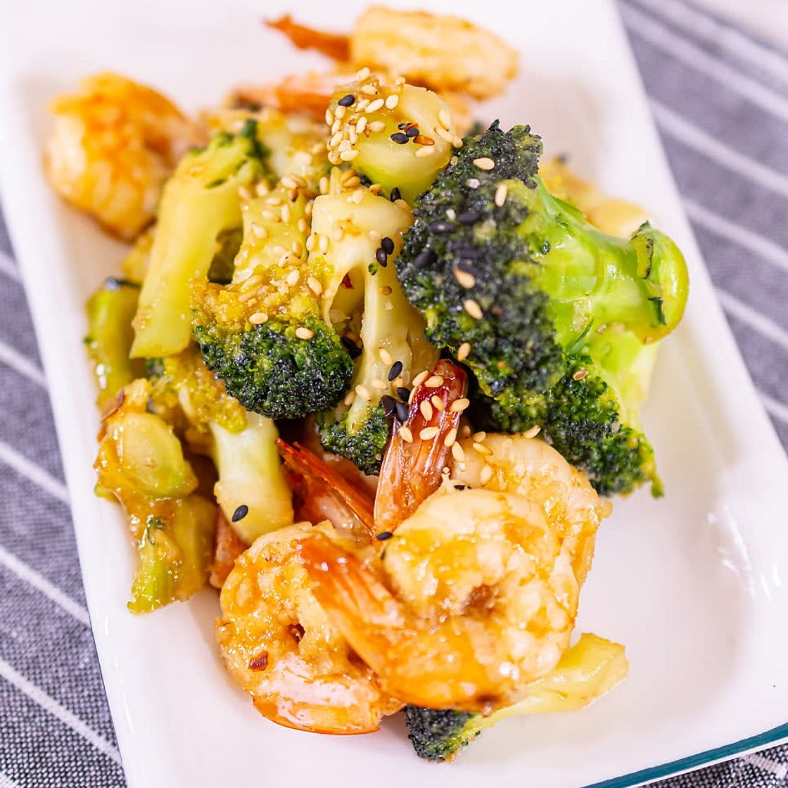 브로콜리 새우볶음