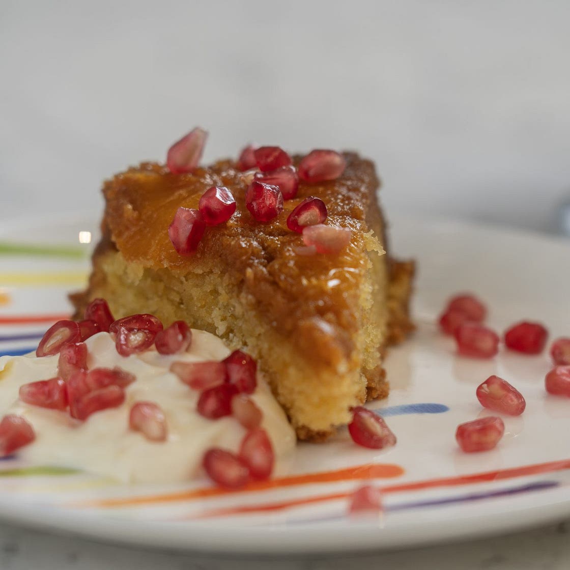Prue’s Caramelised Orange And Polenta Upside Down Cake - Prue Le
