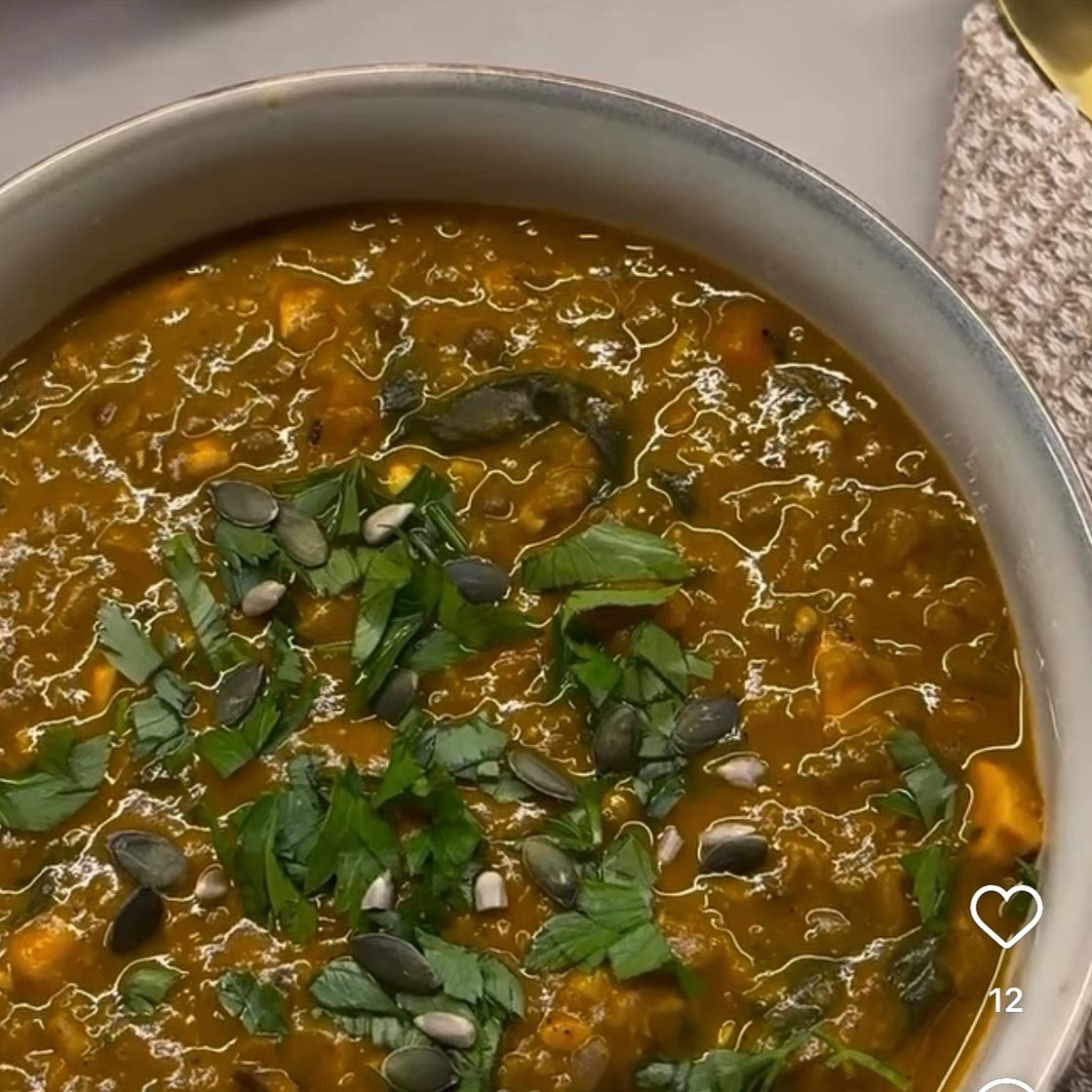 Soupe de lentilles aux épices