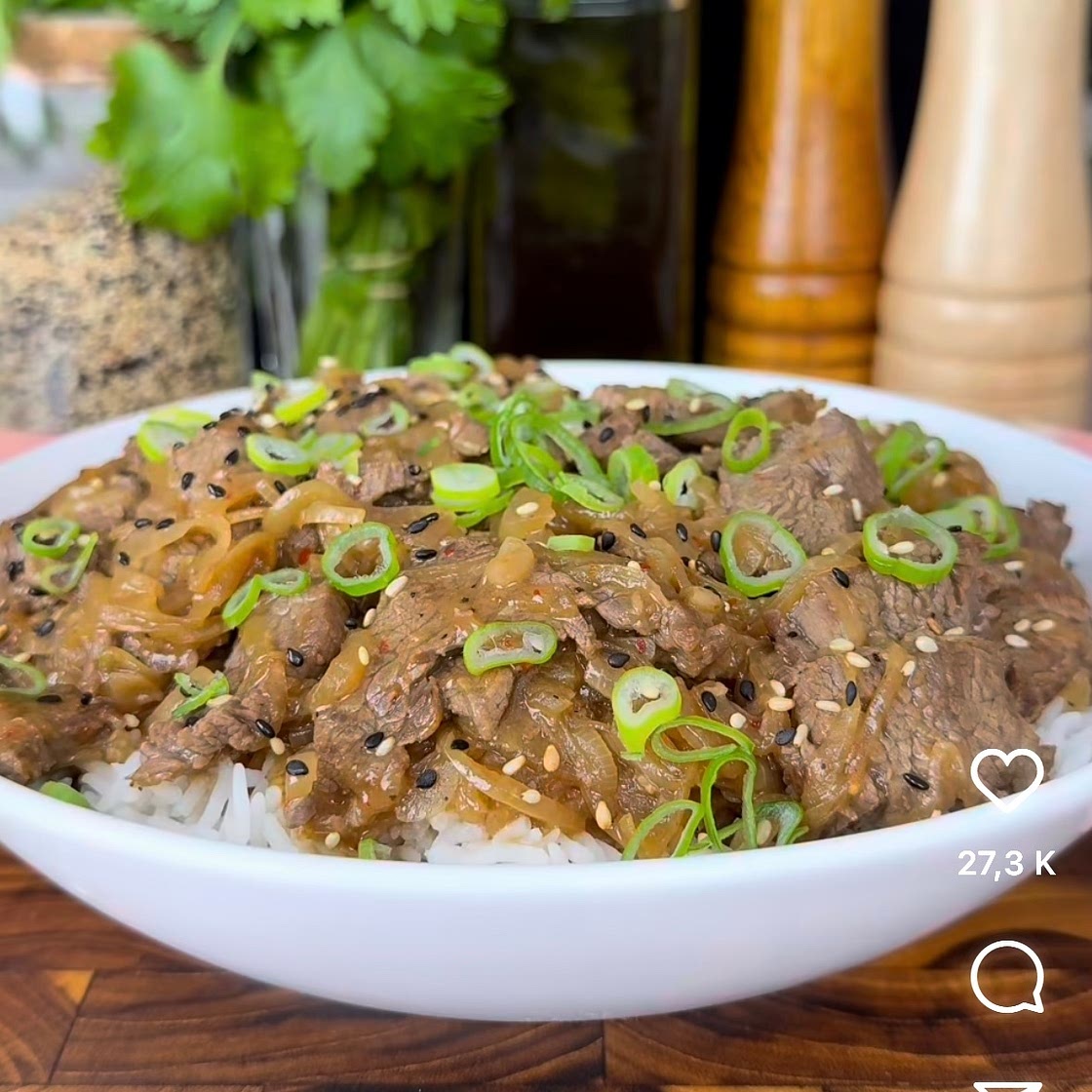 Boeuf aux oignons asiatique 