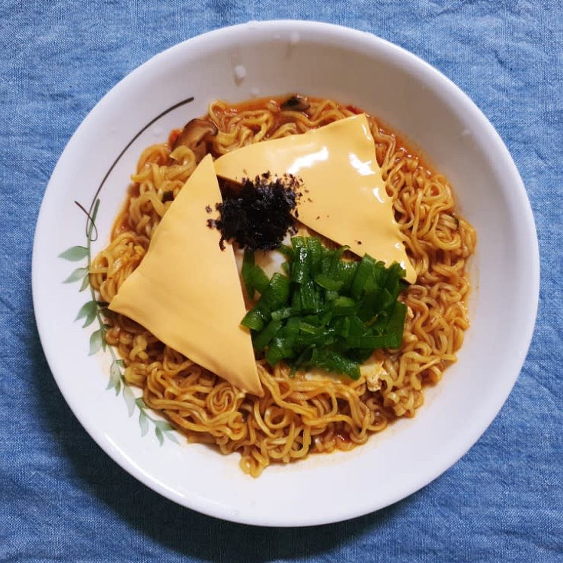 국물없는 라면! 쿠지라이식 라면 만들기
