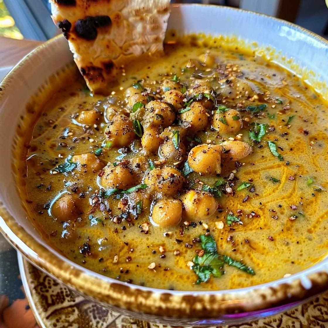 Vegan Coconut Miso Chickpea Soup
