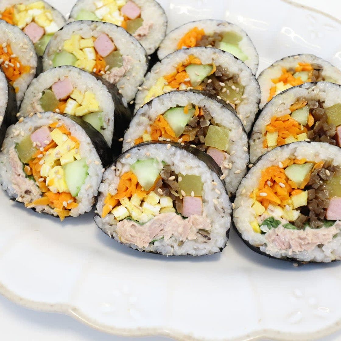 집김밥 참치김밥 만들기