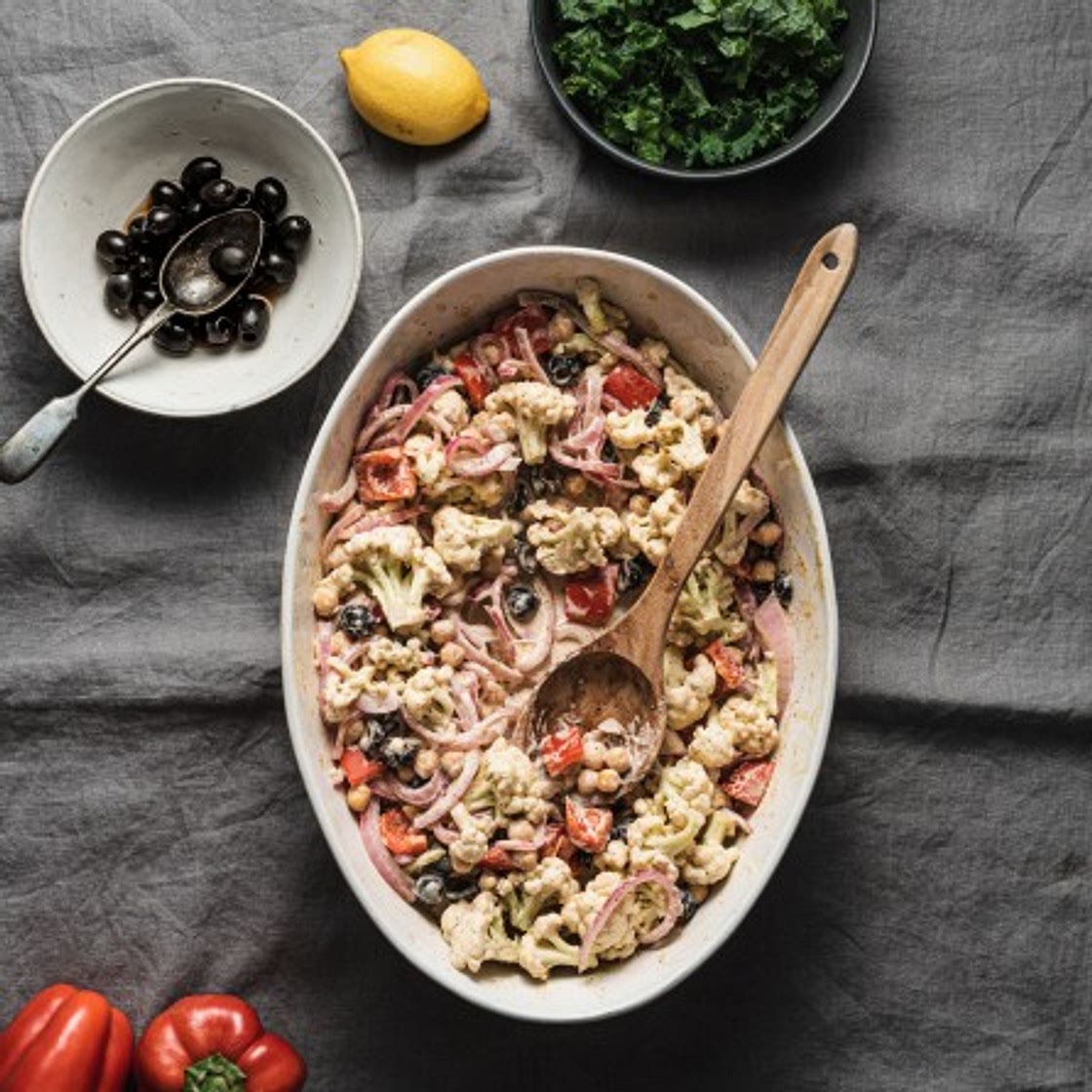 Mediterranean Cauliflower Casserole