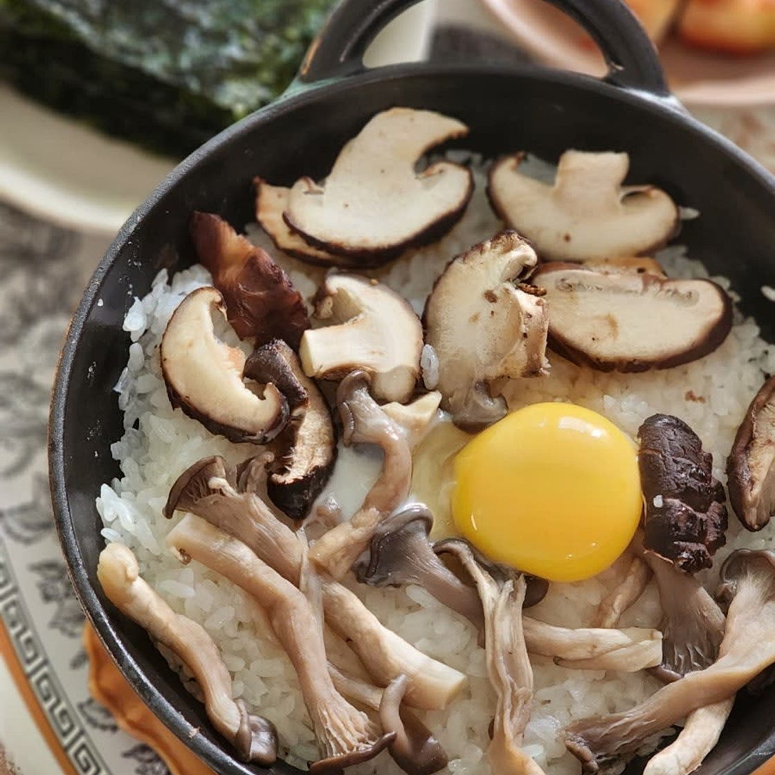 버섯솥밥 표고버섯 솥밥 베이비웍 1인분 요리 비건음식